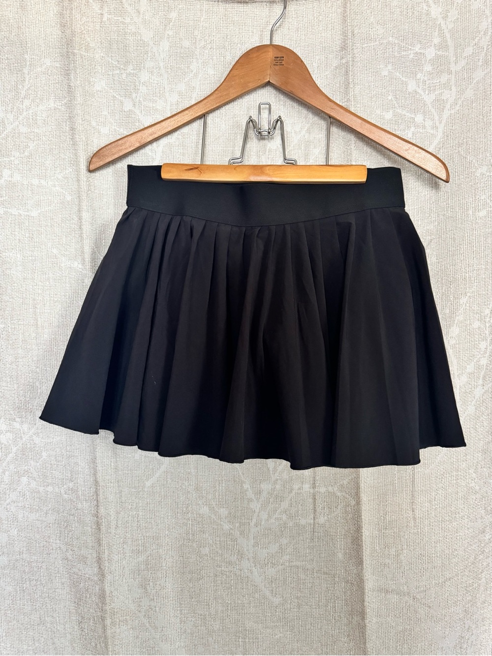 TNA Black Skater Circle Mini Skirt with Wide Waistband
